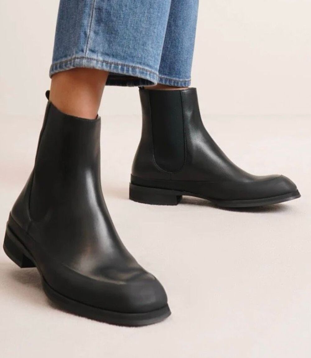 The Row Garden Rubber-Trimmed Leather Chelsea Boot | $1390